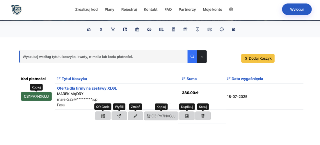 Virtual basket justpayfor.com